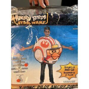 Star Wars Angry Birds X Wing Pilot Halloween Costume One Size Adult New in Pkg